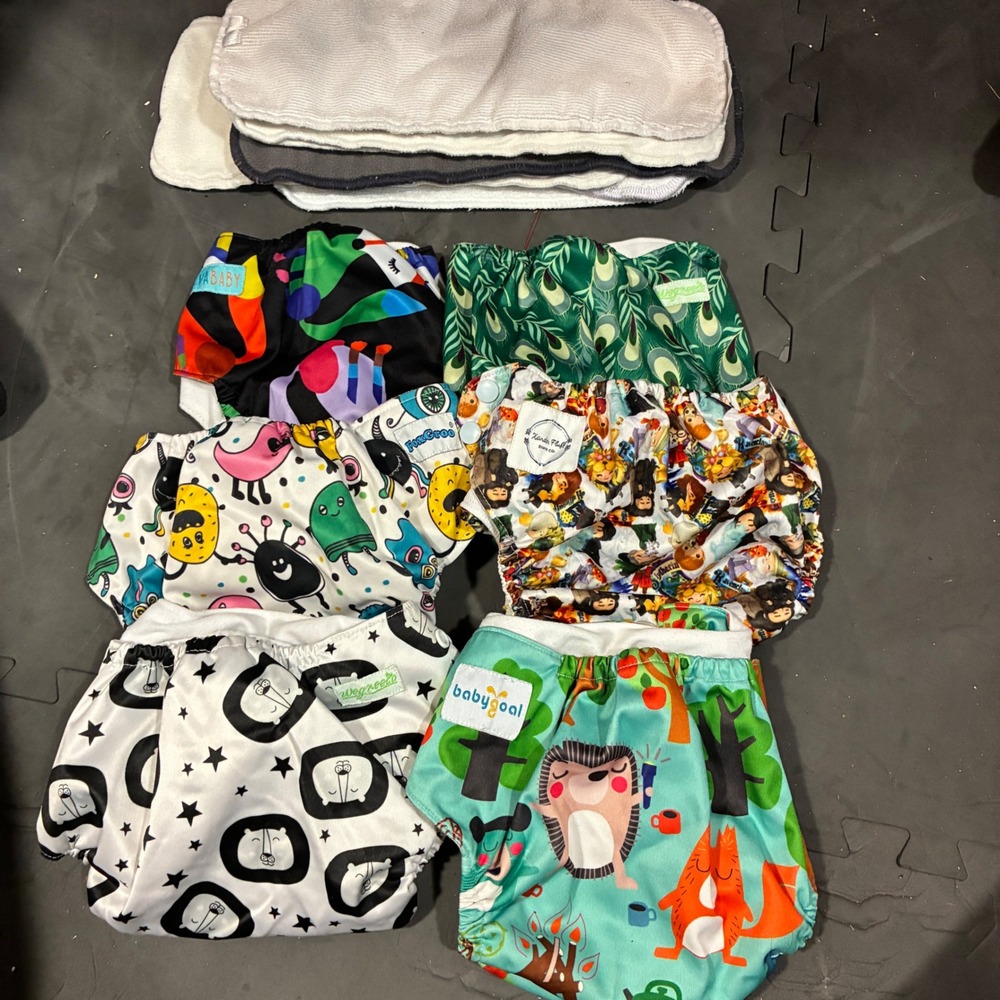 lot of 6 Babygoal wegreeco alvababy harry potter Cloth Diaper Pocket Inserts OS